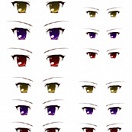 Decals eyes series 10 for 1/6 scale heads