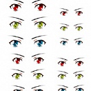 Decals eyes series 19 for 1/6 scale heads