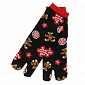 Two-Toe Socks - Bear Kanoko Pattern