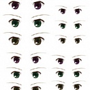 Decals eyes series 11 for 1/6 scale heads