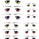 Decals eyes series 13 for 1/6 scale heads