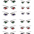 Decals eyes series 14 for 1/6 scale heads